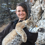 Nicole Dickan with Bobcat Nicole Dickan with Bobcat